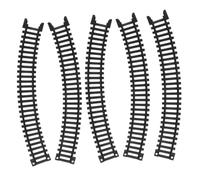 HONITANO 5Pcs Plastic Train Track Railway Track Expansion Pack Safe Educational Model Railroad Accessories for Boys and Electric Train