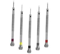HONITANO 5pcs Precision Screwdriver with Ergonomic Handles Multi Function Flat Head Repair Tools for Watches Jewelry Eyeglasses Portable and Non Slip Hand Tool Kit
