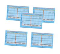 HONITANO 5pcs Removable Piano Stickers Colored Keyboard Note Labels with Scales and Chord Chart for Beginners Adults Music Learning Aid Compatible with Various Keyboards