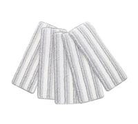 HONITANO 5pcs Striped Bristle Microfiber Mop Replacement Pads Self Adhesive Washable Floor Cleaning Heads with Super Absorbent Sponge for Home Dust and Joy Mop