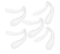 HONITANO 5pcs U-Shaped Eyeglass Nose Pads Silicone Non-Slip Matte Finish Singlehole Integrated Design Comfortable Anti-Loose Nose Bridge Pads for Glasses Sunglasses