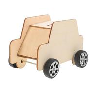 HONITANO 5pcs Unfinished Wooden Car Shape Piggy Banks DIY Coin Saving Banks Multi Function Change Containers Birthday Boys