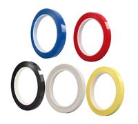 HONITANO 5pcs Violin Fingerboard Tape for Beginners, Colorful Note Position Stickers for Violin and Cello, Fingerboard Guide Stickers in White Red Black Blue Yellow