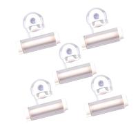 HONITANO 5Pcs White Suction Cup Toothpaste Extruder Facial Squeezer for Dispensing Space Saving Wall Mounted Design and Convenient Bathroom Organizer