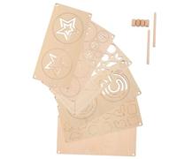 HONITANO 5pcs Wooden Maze Board for Multifunctional Fine Motor Skill with Reusable Geometric Animal Shape Stencils Hand-eye Coordination Training Puzzle for Early Learning and Creative Play