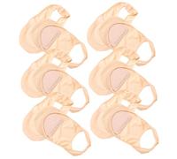 HONITANO 6 Pairs Non-Skid Forefoot Half Socks Breathable Heel Sling Invisible Half Palm Socks for Women Comfortable Support in Sandals and High Heels