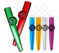 HONITANO 6 Pcs Kazoo Instruments Metal Beginner Kazoos with Sound Music Enlightenment for Schools and Music Classes