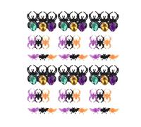 HONITANO 60 Pcs Finger Ring Halloween Spider Rings Bulk Spider Halloween Party Favors for Color The Decoration Finger Jewelry Plastic