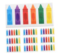 HONITANO 60pcs Crayon Shaped Bandages for Breathable Wound Patches Fingertip Adhesive Stickers Safe Playful Design for Daily School Travel Use