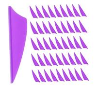 HONITANO 60pcs Plastic Shield Shape Arrow Vanes Lightweight Archery Fletchings for Enhanced Flight Stability Target Practice Bowhunting Vane Kit Small Arrow Parts