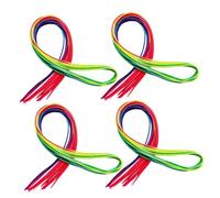 HONITANO 60pcs Rainbow Colorful Braid Hair Strings for Vibrant Hair Ribbon Accessories for Party Wedding Birthday
