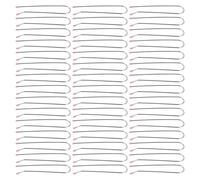 HONITANO 60pcs U Shaped Hot Roller Clips for Hair Curlers Heat Resistant Metal Replacement Clamps Supporting Curl Types for Home and Salon Hairstyling