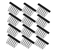 HONITANO 60pcs Wig Special Combs Steel Clips Wig Caps Clips for Making Women Secure Diy Hair Tools