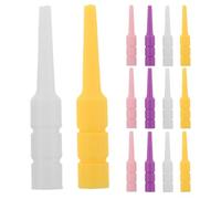 HONITANO 64pcs Plastic Cribbage Pegs Scorekeeping Game Pins Set with Tapered Design in Pink, White, Purple, and Yellow for Traditional Crib Board Replacement and Board Game Accessories