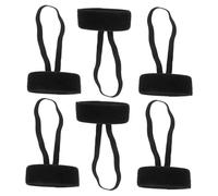 HONITANO 6pcs Adjustable Football Referee Wristbands Black Elastic Sticky Bands Soccer Down Indicator Gear for Match Officials and Sports Events
