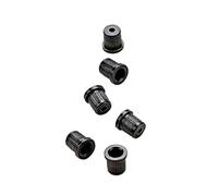 HONITANO 6pcs Electric Guitar String Ferrules Mounting Caps Metal Buckles Resonance Replacement Parts for Guitar Bodies