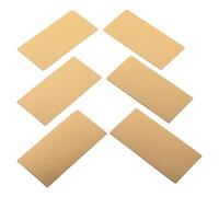 HONITANO 6pcs Golden Double Coil Guitar Pickup Spacer Gaskets Plastic Humbucker Coil Spacers for Electric Guitar and Bass Fit Replacement Parts for Pickup Cover