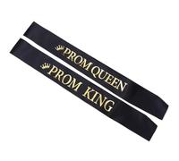 HONITANO 6Pcs Graduation Ceremony Sashes for Prom King and Queen Random Styles and Colors Party Supplies for Celebrations and Photo Props Premium Keepsake Accessory