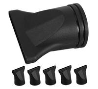 HONITANO 6pcs Hair Dryer Nozzle Accessories Hair Dryer Collection Nozzle Black Plastic