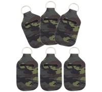 HONITANO 6pcs Hand Bottle Cover Refillable Storage Travel Case for Toiletry Supplies in Camouflage