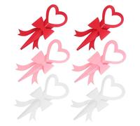 HONITANO 6pcs Heart Motif Flower Wrapping Sleeves for Florists Flexible Single Flower Holders with Vibrant Colors for Valentine's Day Mother's Day Weddings and Small Bouquet Presentation