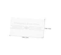 HONITANO 6pcs Heat Resistant Fire Alarm Break Glass Cover - Waterproof Tamper-Proof Manual Call Point Glass Panel for Building Safety and Emergency Use