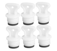 HONITANO 6pcs Hot Water Bottle Plug Seal Caps with Rubber Washer 21mm Replacement Lid Stopper for Hot Water Bag Leak Prevention and Therapy