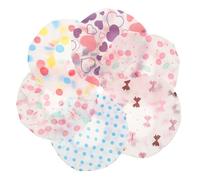HONITANO 6pcs Kids Bathing Bonnet Waterproof Shower Caps for Children with Cartoon Patterns, Elastic Reusable Hair Caps Suitable for Baby Bathing and Shower Use, Mixed Colors Random Color