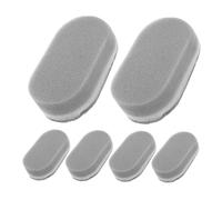 HONITANO 6pcs Kitchen Dish Washing Brush with Comfortable Handle Sponge Scrubber for Pots Pans and Appliances Cleaning Lightweight and Easy to Store Grey and White Dual-Sided Scrub Pads