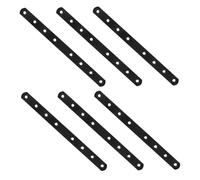 HONITANO 6pcs Metal Cabinet Brackets Straight Corner Braces Flat Mending Plates for Furniture Support Shelves Tables Cabinets Durable Fixing Hardware