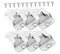 HONITANO 6pcs Microphone Holder Clips for Cb Radio Ham Radio Mounts Universal Mic Hangers with Screws for Mobile and Vehicle Use