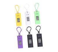 HONITANO 6pcs Mini Watch Keychain Pack Small Electronic Pocket Watches for Boys and Girls with Plastic Material, Can be Attached on Belt Loop or Backpack, for Students and Examination Use Random Color