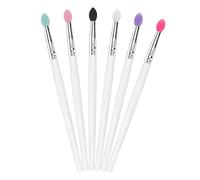 HONITANO 6pcs Mixed Color Silicone Eye Shadow Brush for Makeup Artists and Beginners Lightweight and Portable Applicators for Easy Use and Travel