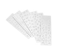HONITANO 6pcs Nail Stamping Plates Manicure Tools with Vintage Floral Reusable Nail Art Templates for Women