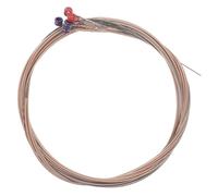 HONITANO 6pcs Phosphor Folk Guitar Strings Acoustic Replacement Strings with Standard Tension for Clear Sound and Easy Installation