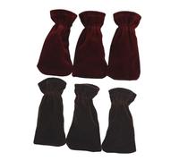 HONITANO 6pcs Piano Pedal Covers Protective Sleeves for Piano Foot Pedal Soft Velvet Material Elastic Band Design