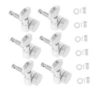 HONITANO 6pcs Ratio Locking Guitar for Electric Guitar Right Handed Chrome Machine Heads with String Locking Function for Precise Tuning and Performance