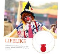 HONITANO 6pcs Red Clown Nose for Adults Elastic Funny Circus Carnival Costume Party Accessory Lightweight Cosplay Prop for Halloween Masquerade