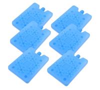 HONITANO 6pcs Reusable Ice Packs Cooler Ice Crystal Box Freezer Blocks for Air Conditioner Fan Rapid Cooling Portable Cooling Packs for Outdoor Camping Picnic Beach Food Transport
