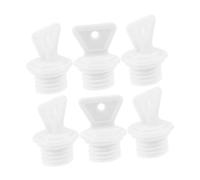 HONITANO 6Pcs Rubber Hot Water Bottle Stoppers Small Leak Proof Sealing Caps Replacement Plugs for Hot Water Bags Suitable for Travel and Daily Use