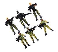HONITANO 6pcs Special Forces Action Figures Interactive for Boys and Detachable Limbs for Role Play and Learning Special Forces Knowledge Parent Playset