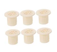 HONITANO 6pcs White Plastic Slide Screw Caps for Play Area Inner Diameter Safety Covers Easy Installation and Removal Stable DIY Slide Fixing Accessories for Indoor Playground Maintenance