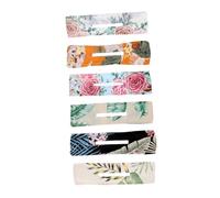 HONITANO 6pcs Women Hair Bun Maker Lazy Hair Curler Tool with Flower Design Easy to Use Donut Shaper for Sports Fitness Cheerleading and Daily Styling