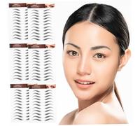 HONITANO 6sheets Eyebrow Stickers Realistic Temporary Brow Tint Easy Application for Makeup Pack