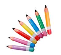 HONITANO 7pcs Inflatable Pencil Inflatable Back to School Props Pencils Pencil Balloon Ballons Back to School Season Pencil Inflatable Crayons Jumbo Decorations Big Pencils Pvc