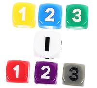 HONITANO 7pcs Math Teaching Dice with Addition Subtraction Multiplication Division Signs Educational Table Game Dice for Learning Aid Indoors and Classroom Use