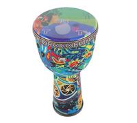 HONITANO 8 Inch Hand Drum Instrument Painted Pattern Pvc African Djembe Drum for Performance and Wear Resistance Suitable for Boys and Girls and Adults