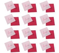 HONITANO 80pcs Valentine’s Day Paper Napkins Set - 2-Ply Red Pink Decorative Guest Napkins for Romantic Party, Wedding, and Luncheon Tableware Supplies