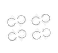 HONITANO 8Pcs Acoustic Guitar Sound Hole Rosette Stickers Classic Inlay Decoration for Classical and Acoustic Guitars Self-adhesive