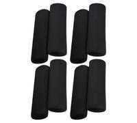 HONITANO 8pcs Black Cane Handle Grip Covers Soft Sponge Padding for Walking Sticks Walker Hand Grips Replacement Cushions Senior Mobility Accessories